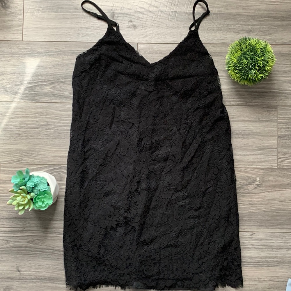 Lace slip dress